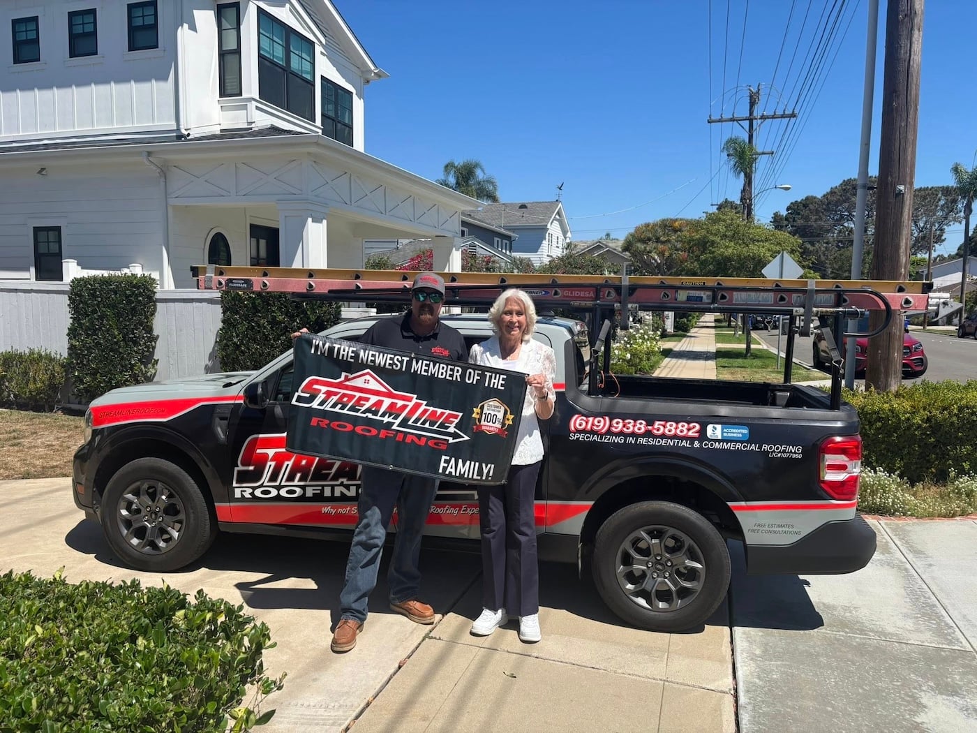 Streamline Roofing worker