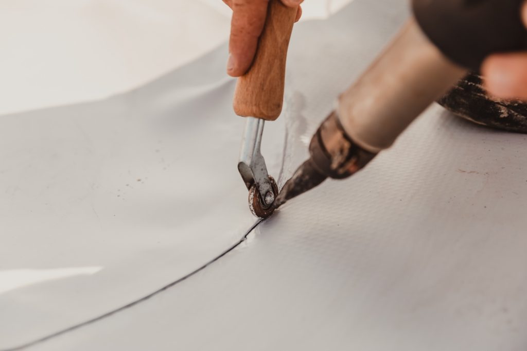 Tools for welding and application of pvc and tpo synthetic membrane,  welding machine.