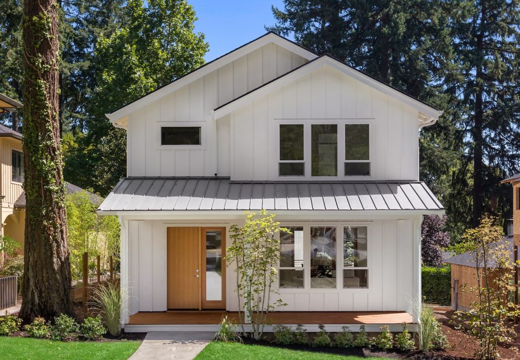 gray standing seam metal roof