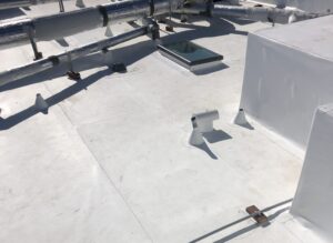 Close-up of a commercial roof - Streamline