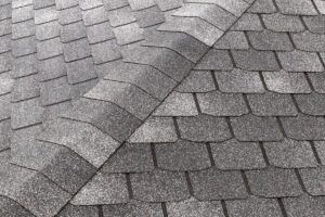 owens corning duration cool shingles dark grey roof close up