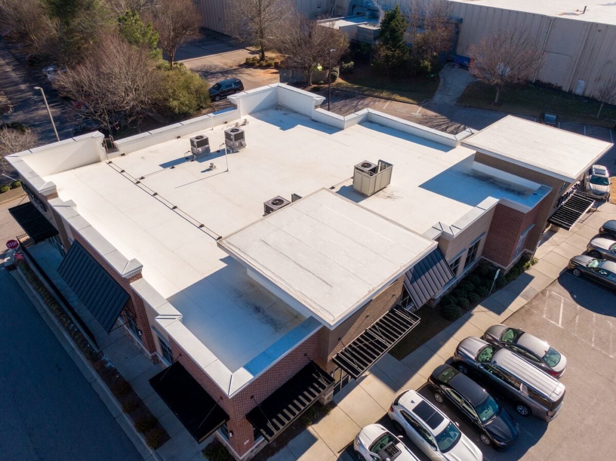 new flat roof replacement