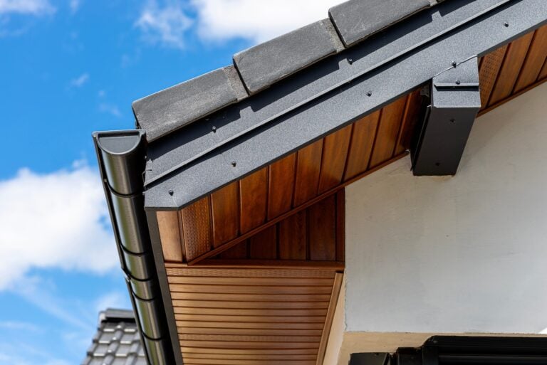 black metal roofing install