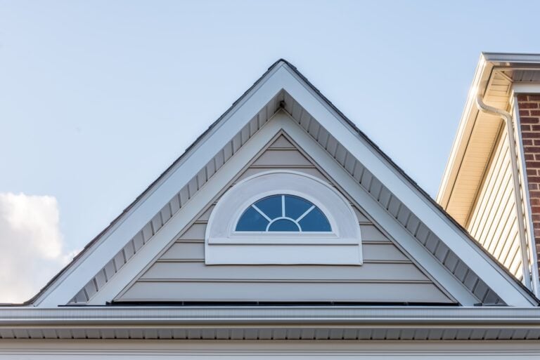 roof flashing on gable roof