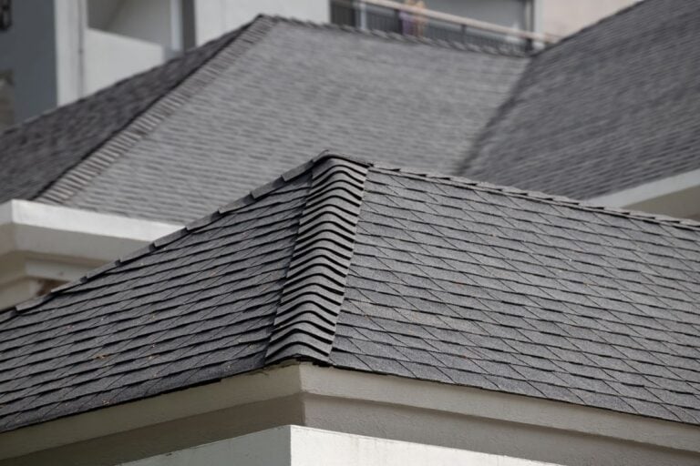shingles roof ridge